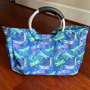 NWOT Greater Good insulated cooler bag 17”x14”x9” - dragonflies
